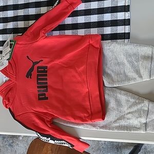 Boys 2 piece Puma hoodie and pants - Brand New!